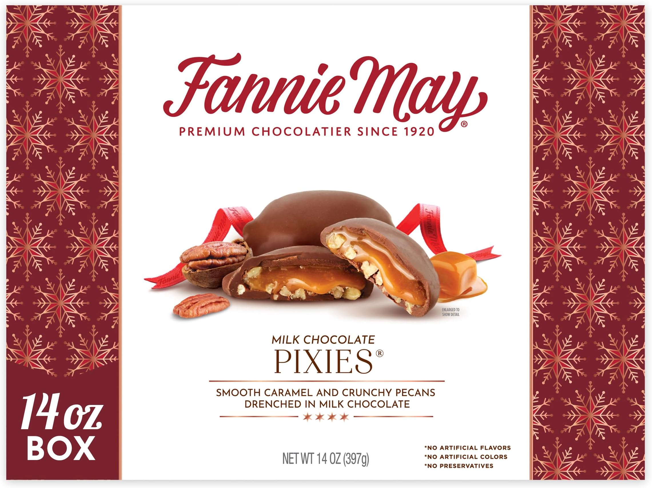 Fannie May, Premium Milk Chocolate, Pixies, Holiday Gift