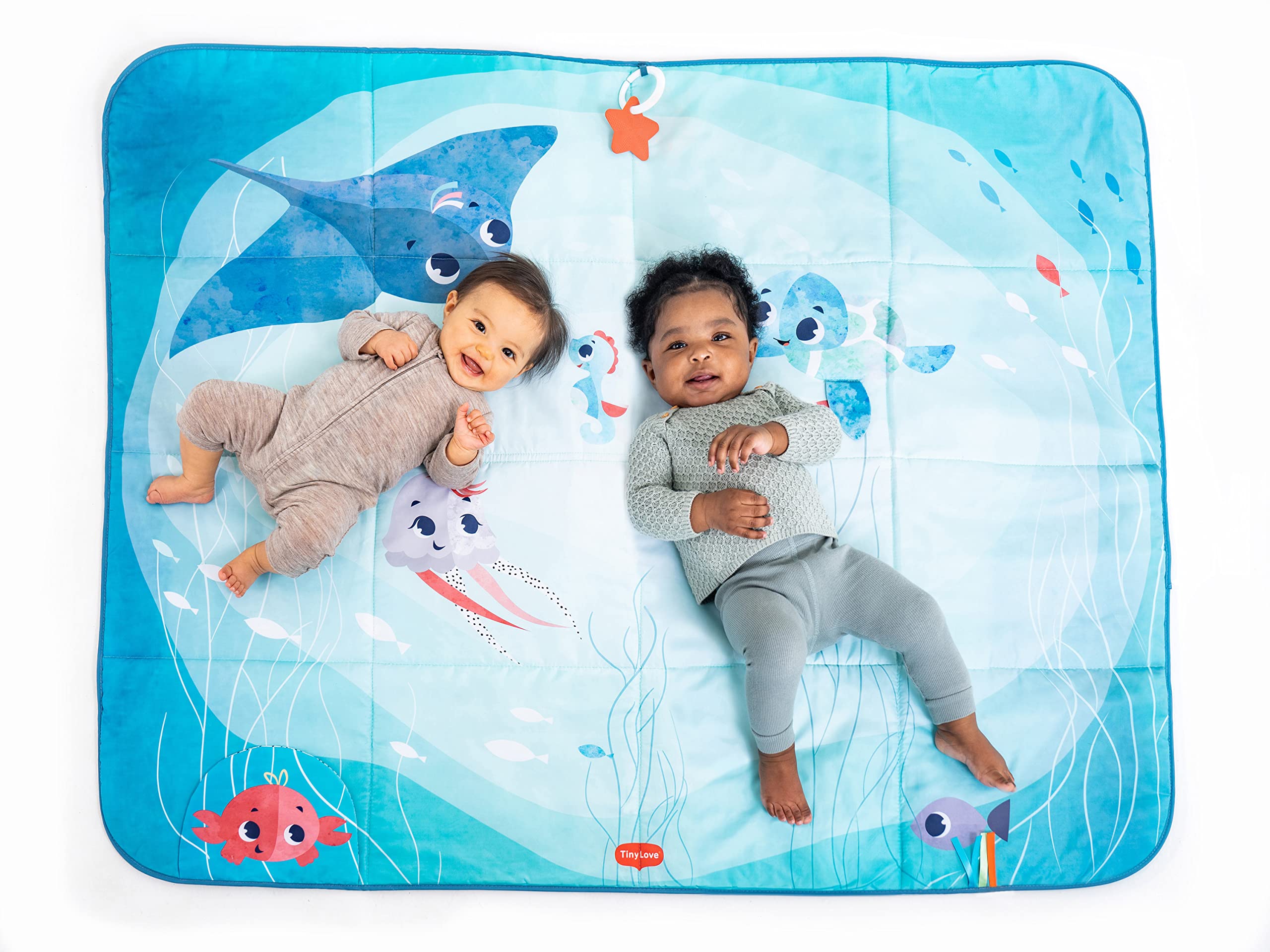 Tiny Love Tapis de Pique-Nique en Plein air, l'espace XL Offre Beaucoup d'espace pour Jouer et Lier, trésor l'océan