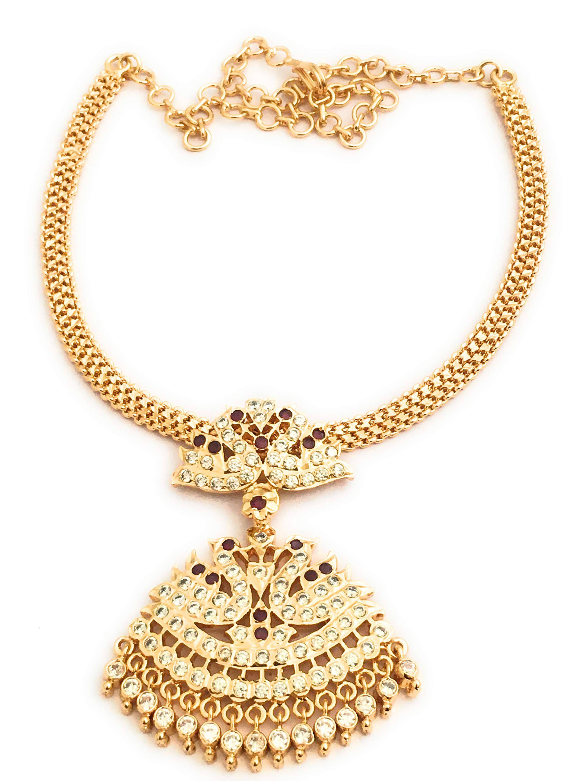 Sasitrends One Gram Micro Gold Plated Addigai Necklace for Women and Girls (B092C9ZHLT) Amazon Price History, Amazon Price Tracker