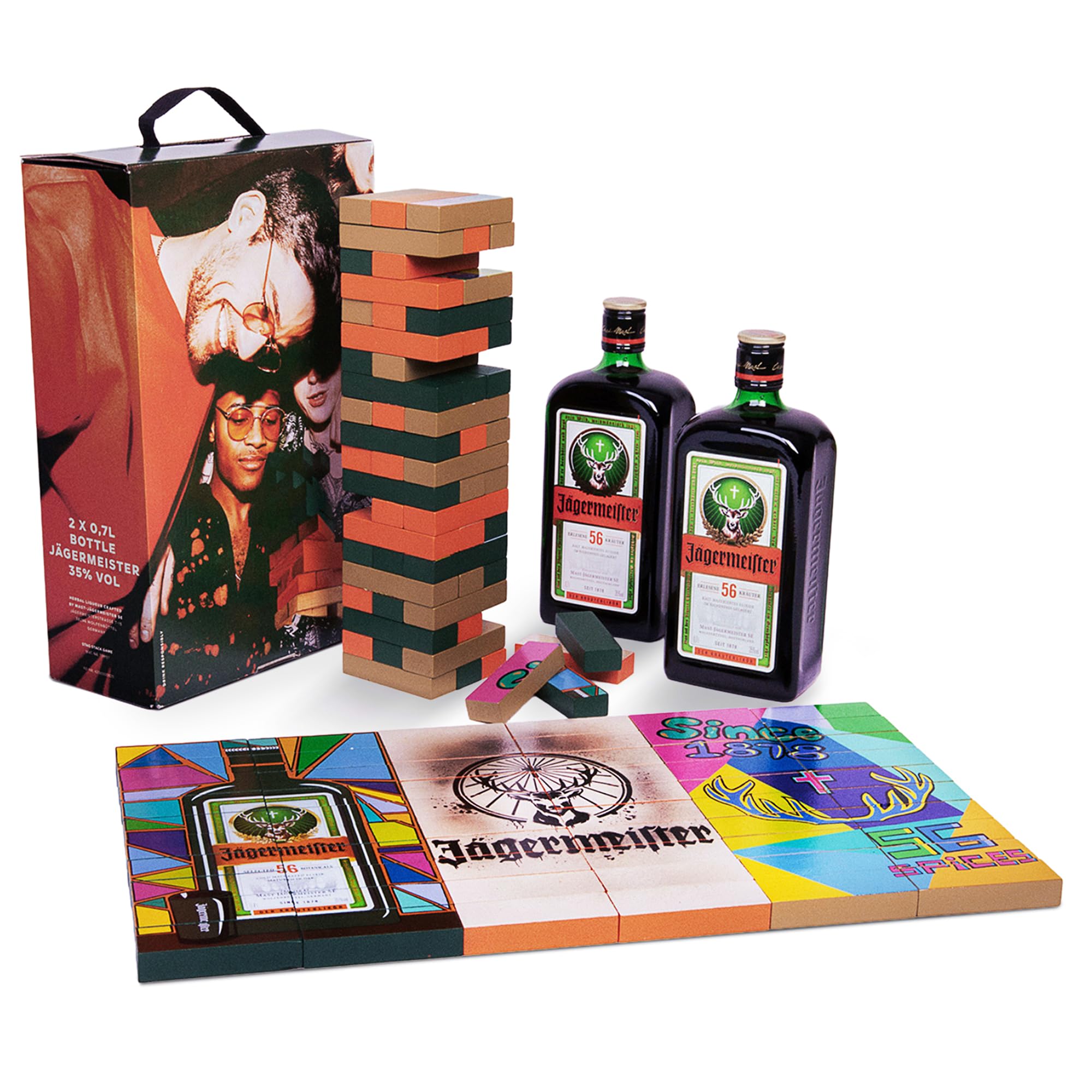 Jägermeister Set Meister Bricks - 2 x 0.7 L Premium Herbal Liqueur