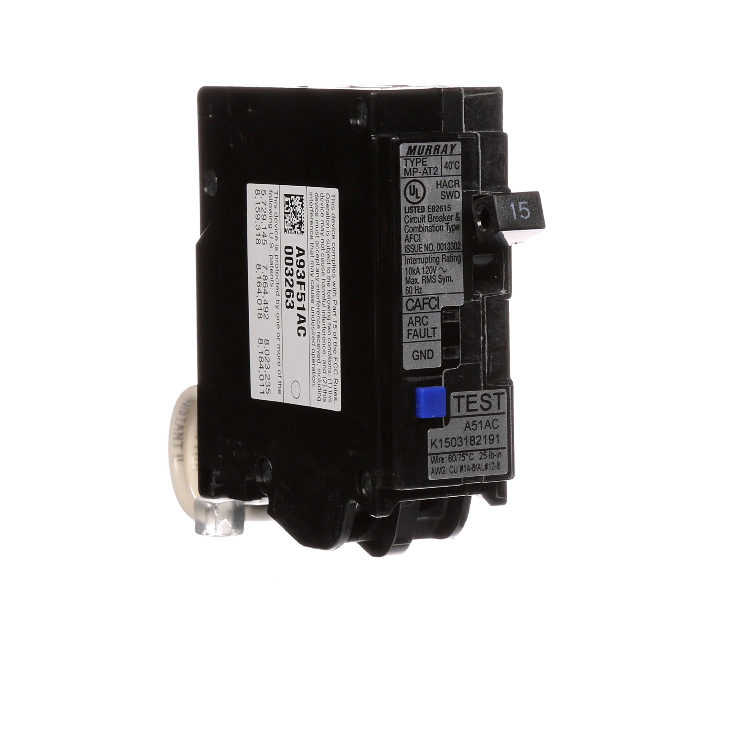 Snapklik.com : MPA115AFC 15-Amp Single Pole 120-volt Plug-On ...
