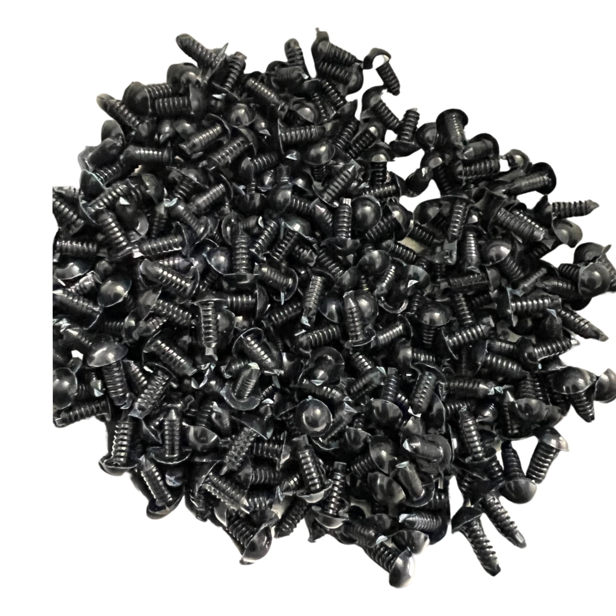 My Yarnery Safety Eyes for Soft Toys/Screw Eyes for Making Soft Toys (1000 Pieces)- Black (2 mm)