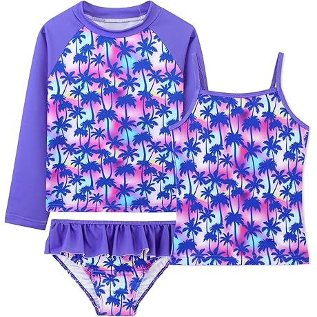 3-Piece Bathing Suit for 5T Girls