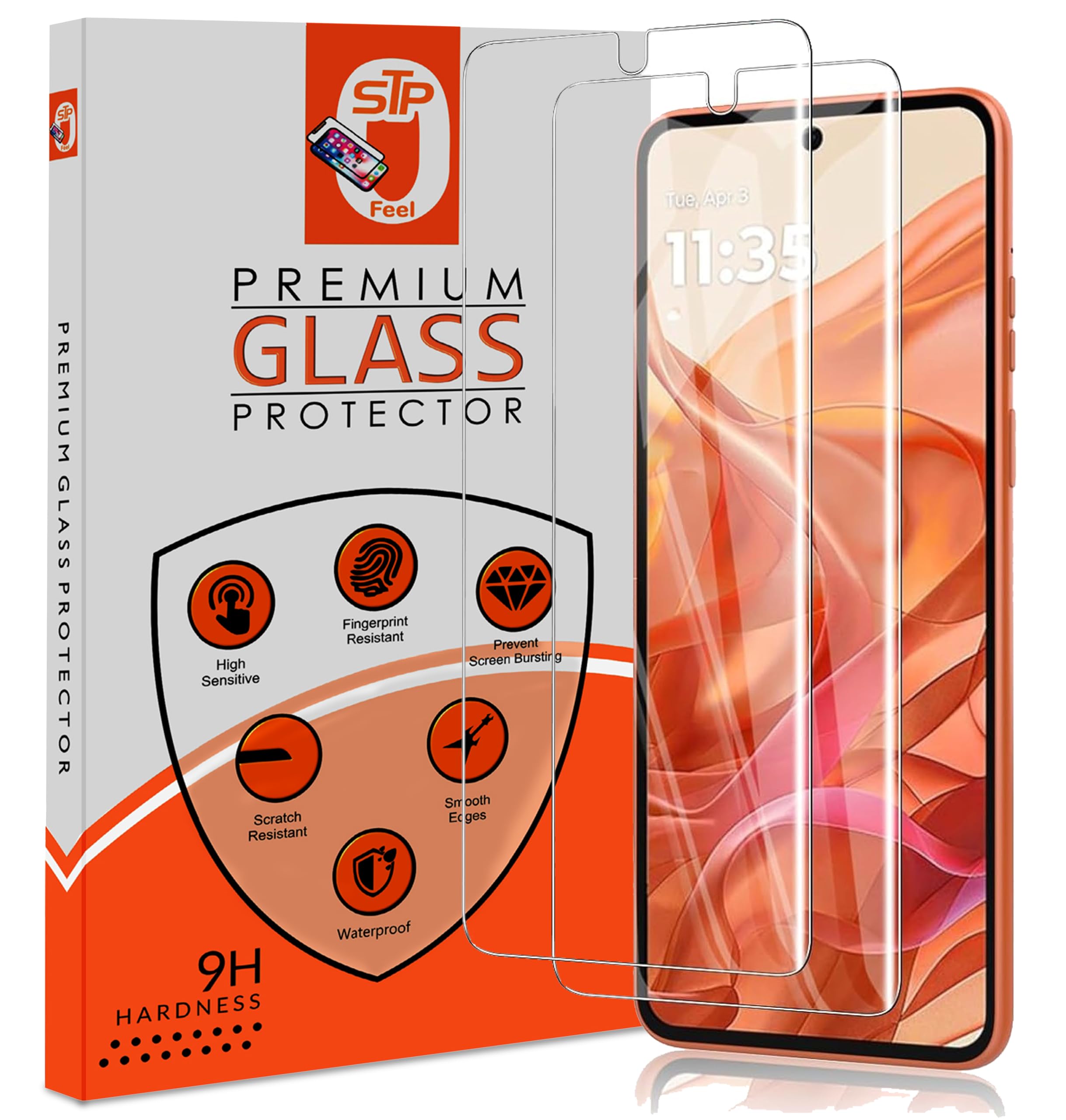 STP FEEL Plastic(2 Pack Front Membrane Screen Protector Guard For Motorola Razr 50 5G/Razr 50 Ultra 5G Cellphone(6.9In,Transparent)|Ultra Smooth Touch With Finger Print Support-Hd/3 Month Warranty (B0D9SK6ZW8) Amazon Price History, Amazon Price Tracker