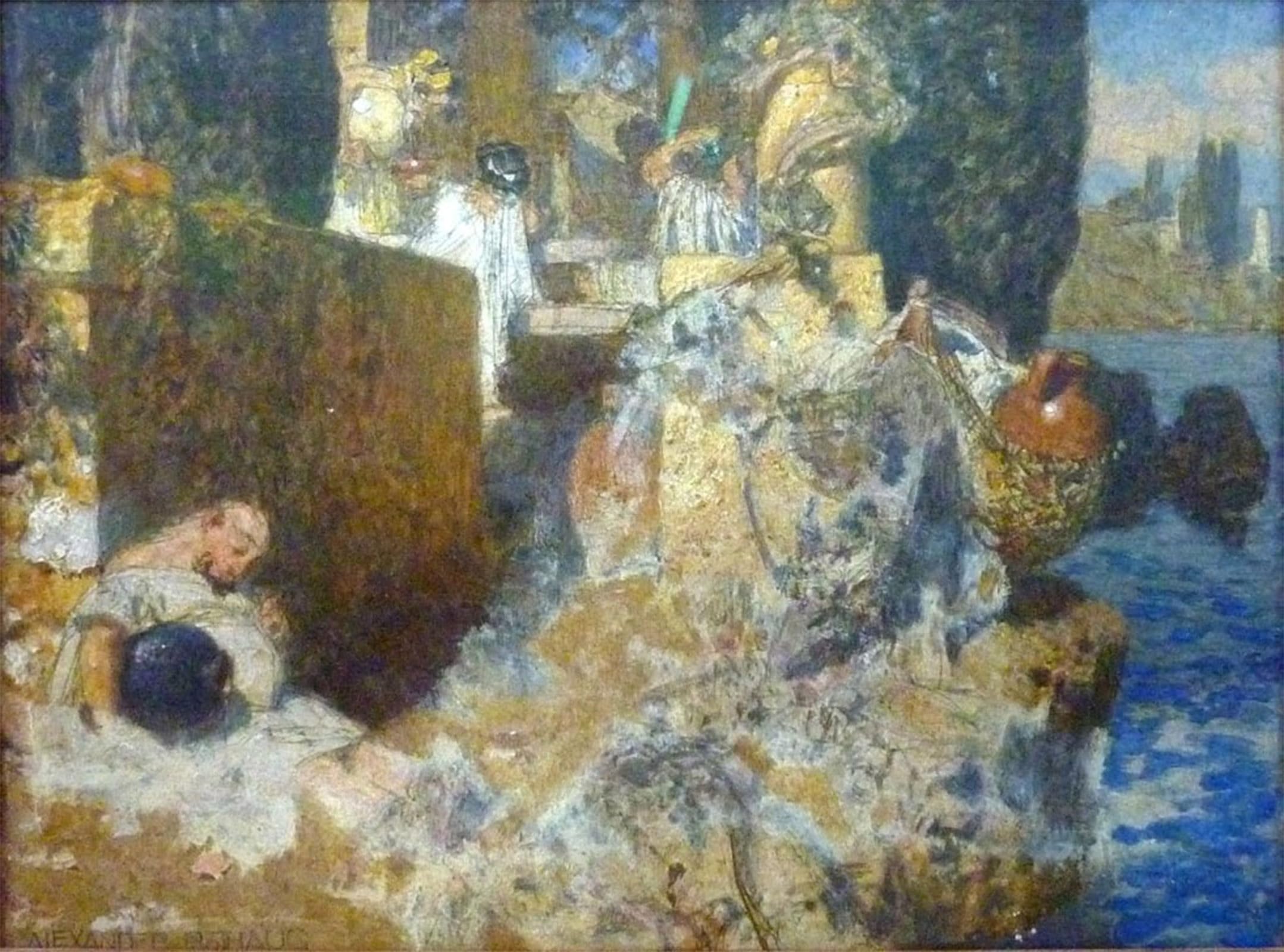 Célèbres Tableaux Toile Alexander Rothaug Gardes du Temple Endormis Déco Salon - 5