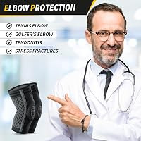 CAMBIVO 2x Könyökrögzítő Gel Párnával és Stabilizátorokkal Teniszkönyök Golferkönyök Fájdalomcsillapítás 3