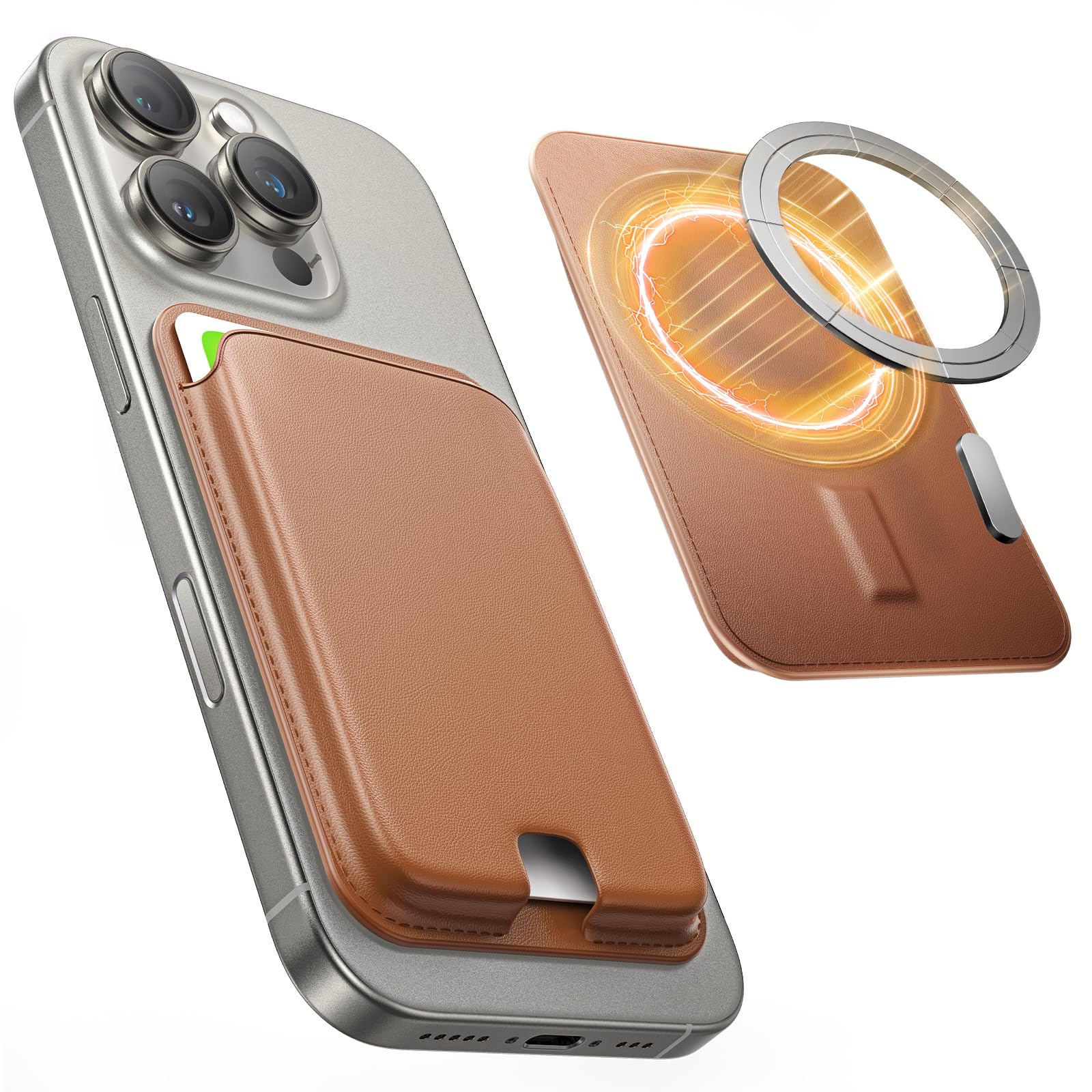 Amazon.co.jp: MAGIC JOHN 対応 MagSafe カードケース プレミアム 強力