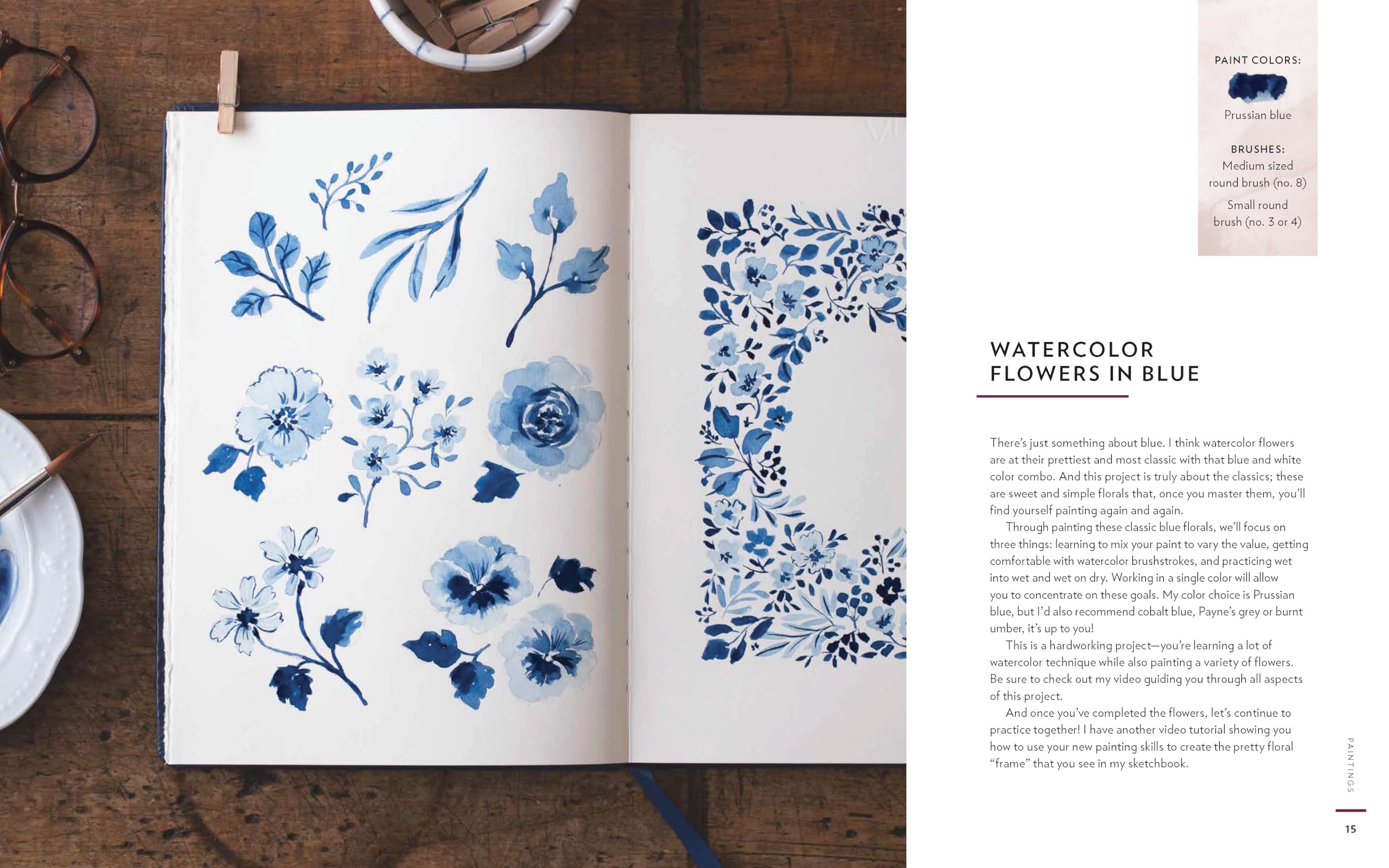 Whimsical Watercolor Doodles: Easy Paint-Along Projects for Beginners: Includes a Watercolor Pad with Preprinted Sketches