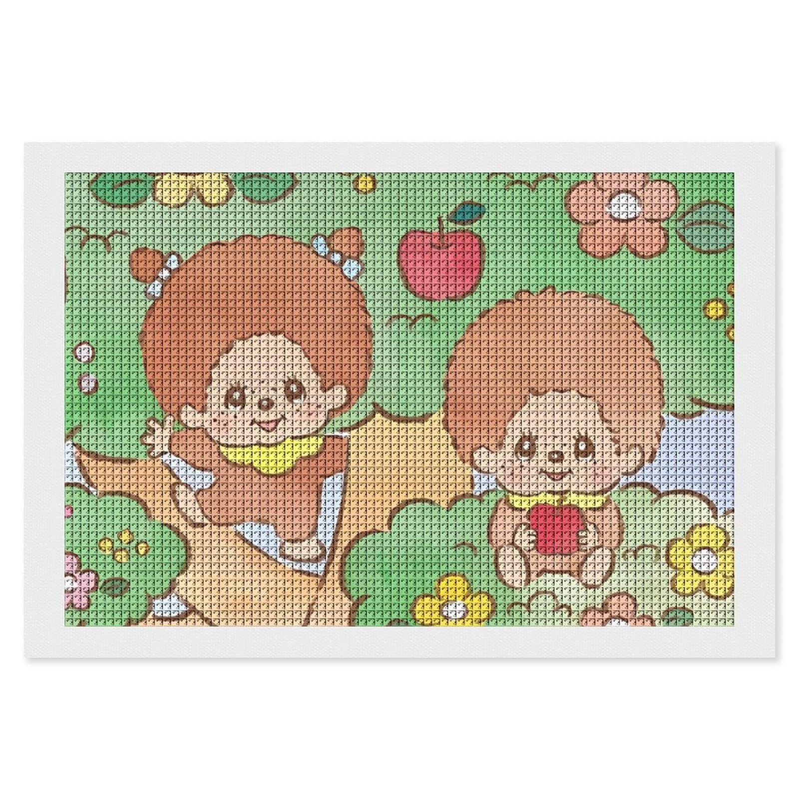 Amazon | モンチッチ 5D ダイヤモンドの絵キット ししゅうキット