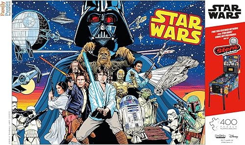 Miniatura 5 de Buffalo Games - Star Wars - Star Wars - Arte de pinball cómico - Rompecabezas de 400 piezas para familias -Rompecabezas desafiante perfecto para
