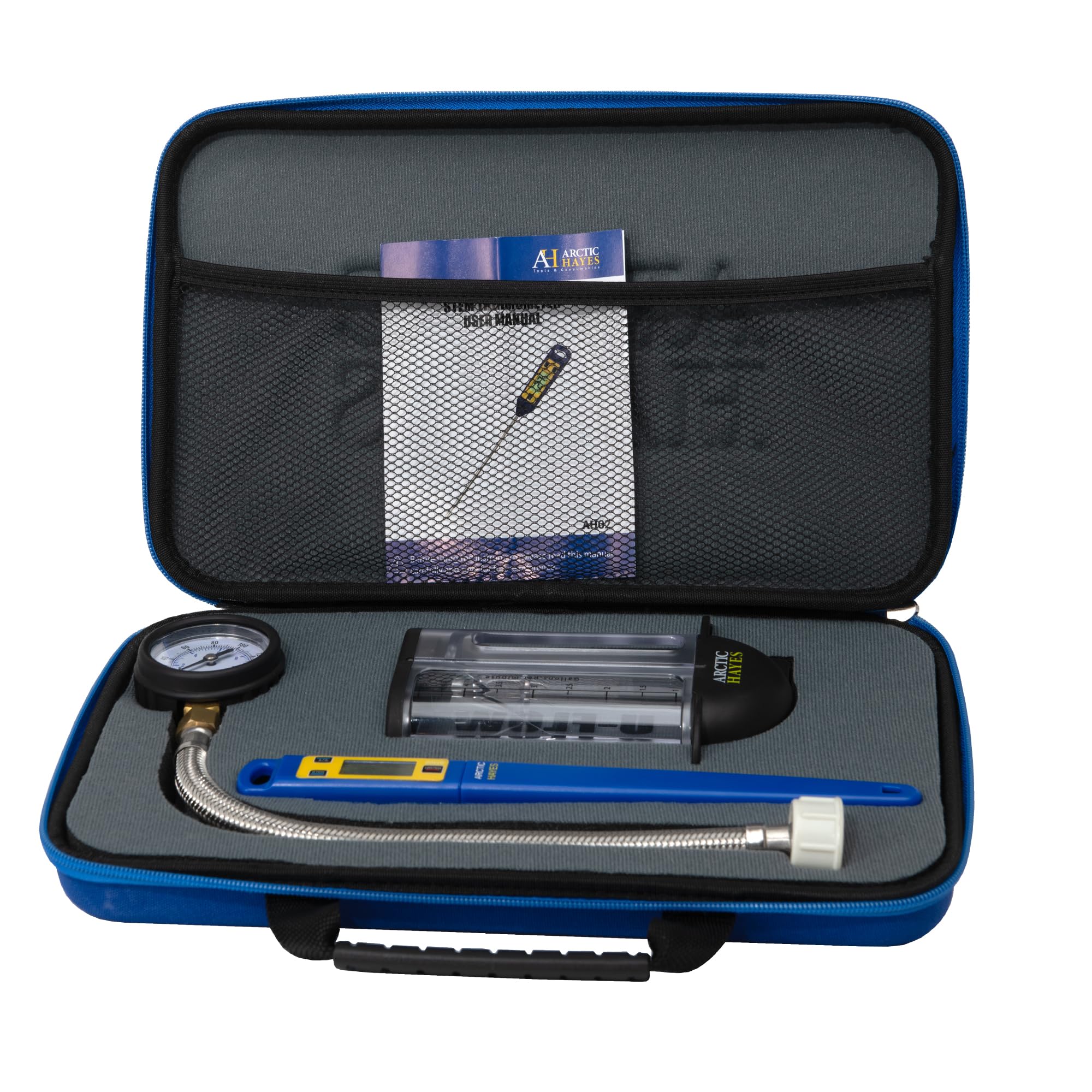 Arctic Hayes WPTK3-AMZ Kit de medición de presión de agua, flujo, temperatura, azul