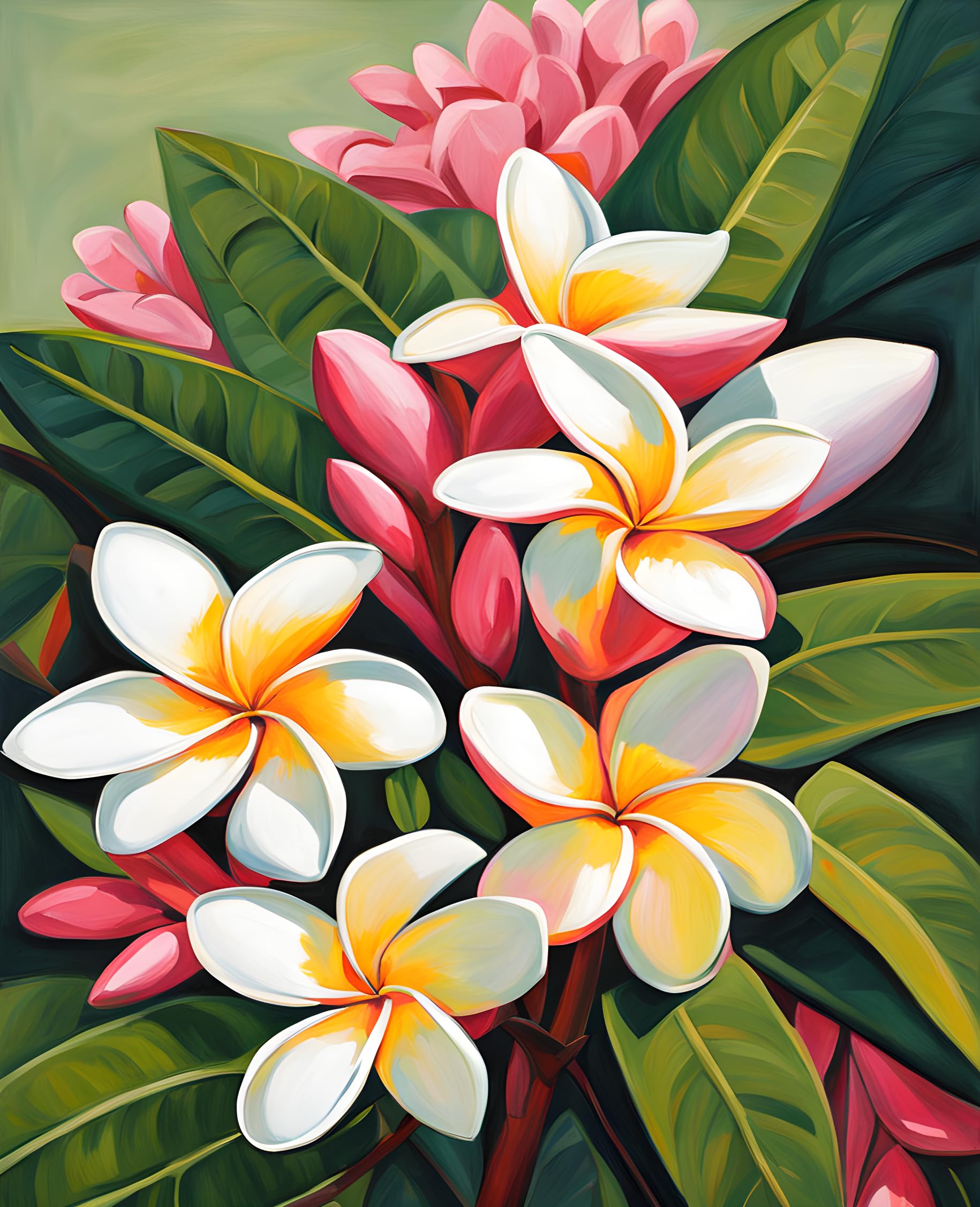 Amazon.com: Exotic Flowers Collection (58) - Plumeria Flowers