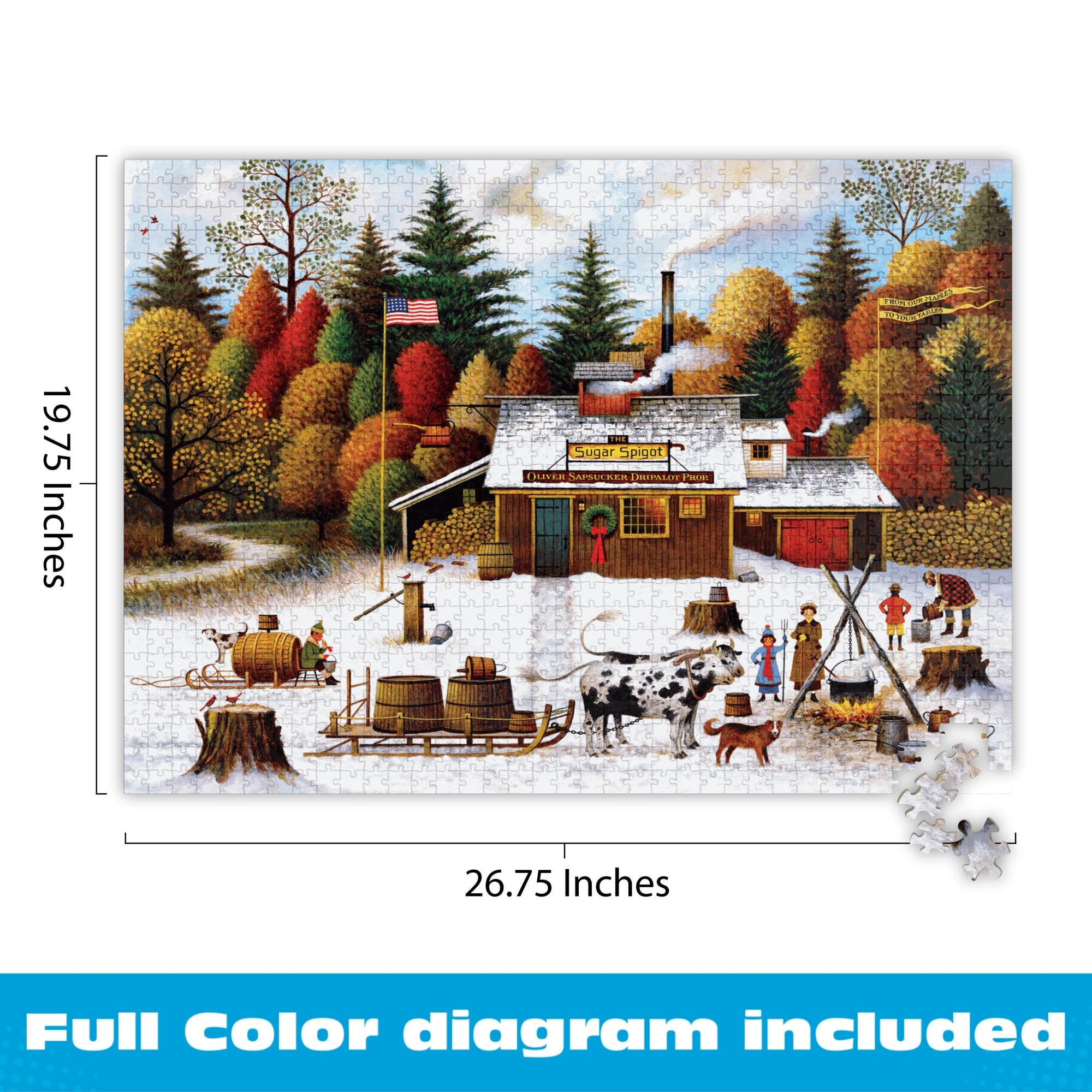 Amazon.com: Buffalo Games - Vermont Maple Tree Tappers - Charles