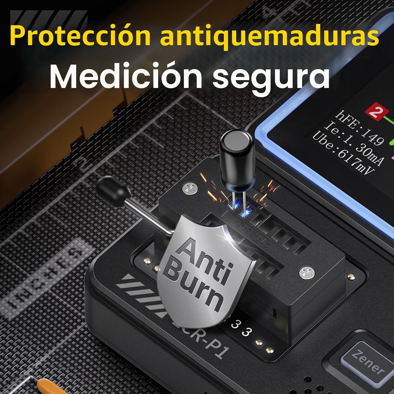 Multímetro funcional LCR-P1, condensador de diodo, contador de resistencia LCR, contador ESR, NPN PNP MOSFET, infrarrojos