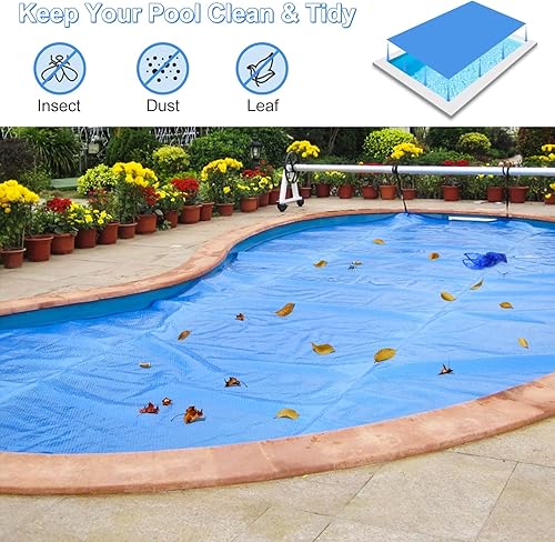 Miniatura 4 de S AFSTAR Cubierta de piscina rectangular de 18 x 36 pies, con bolsa de transporte, impermeable y a prueba de polvo, cubierta de piscina resistente,