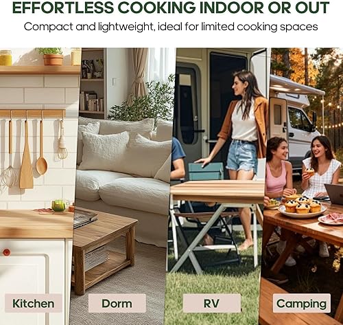 Miniatura 6 de Single Burner Hot Plate Electric, 1000 Watts Electric Burner with 5.5" Coiled Element, Adjustable Temperature, for Dorm, Office, Home, Camp,