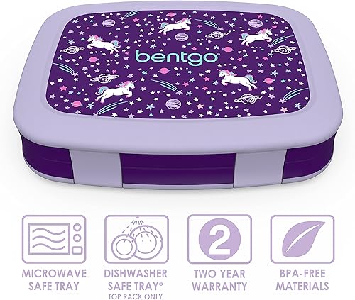 Miniatura 8 de Bentgo Juego de mochila 2 en 1 y lonchera aislada con estampado para niños y 4 bolsas de hielo reutilizables (unicornio)