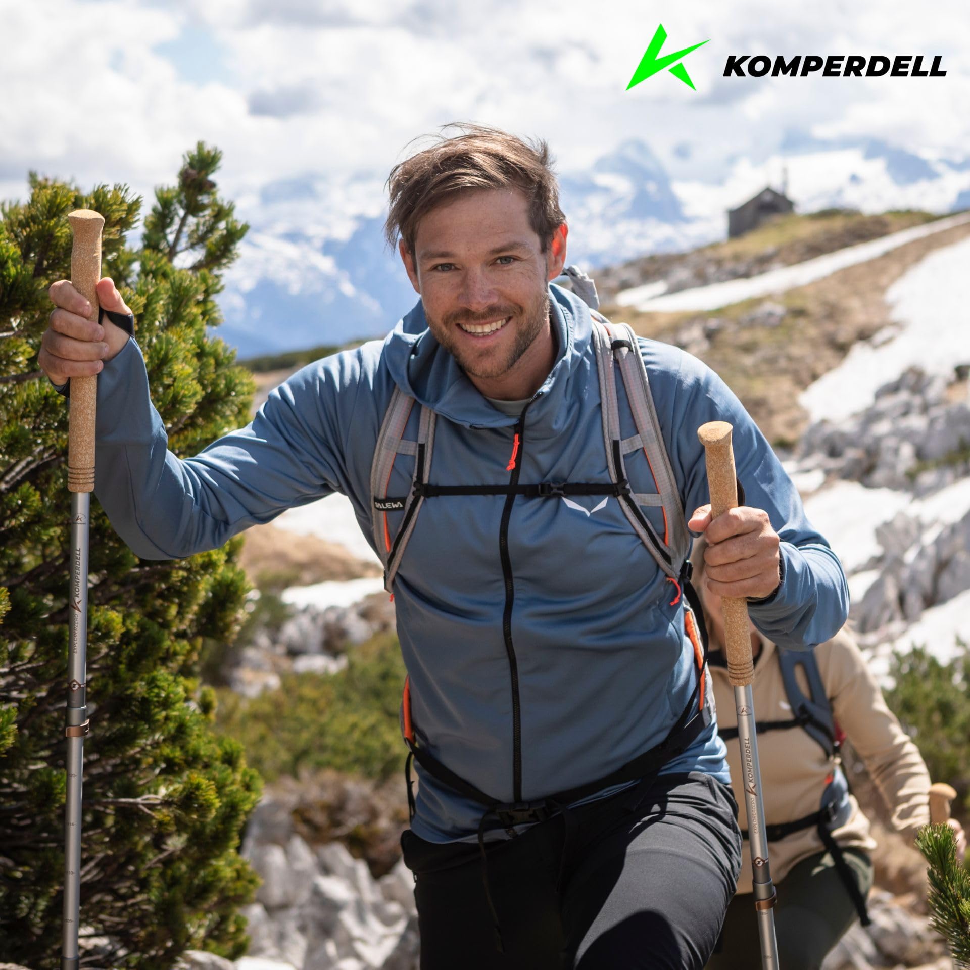 Komperdell Explorer Zero Cork - Bastoncini da trekking, 105-140 cm