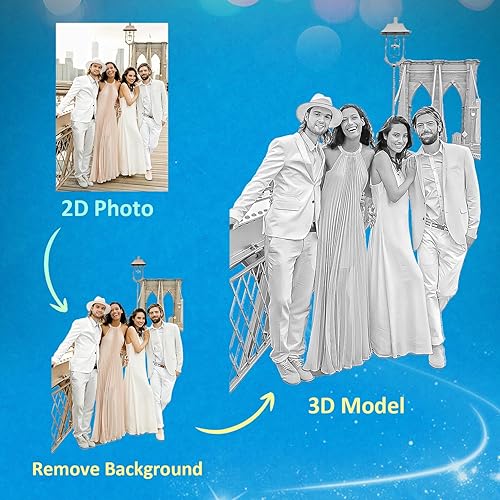 Miniatura 7 de Foto de cristal 3D personalizada, marco de cristal grabado con láser personalizado con imagen, gran regalo de aniversario, cumpleaños, Navidad,