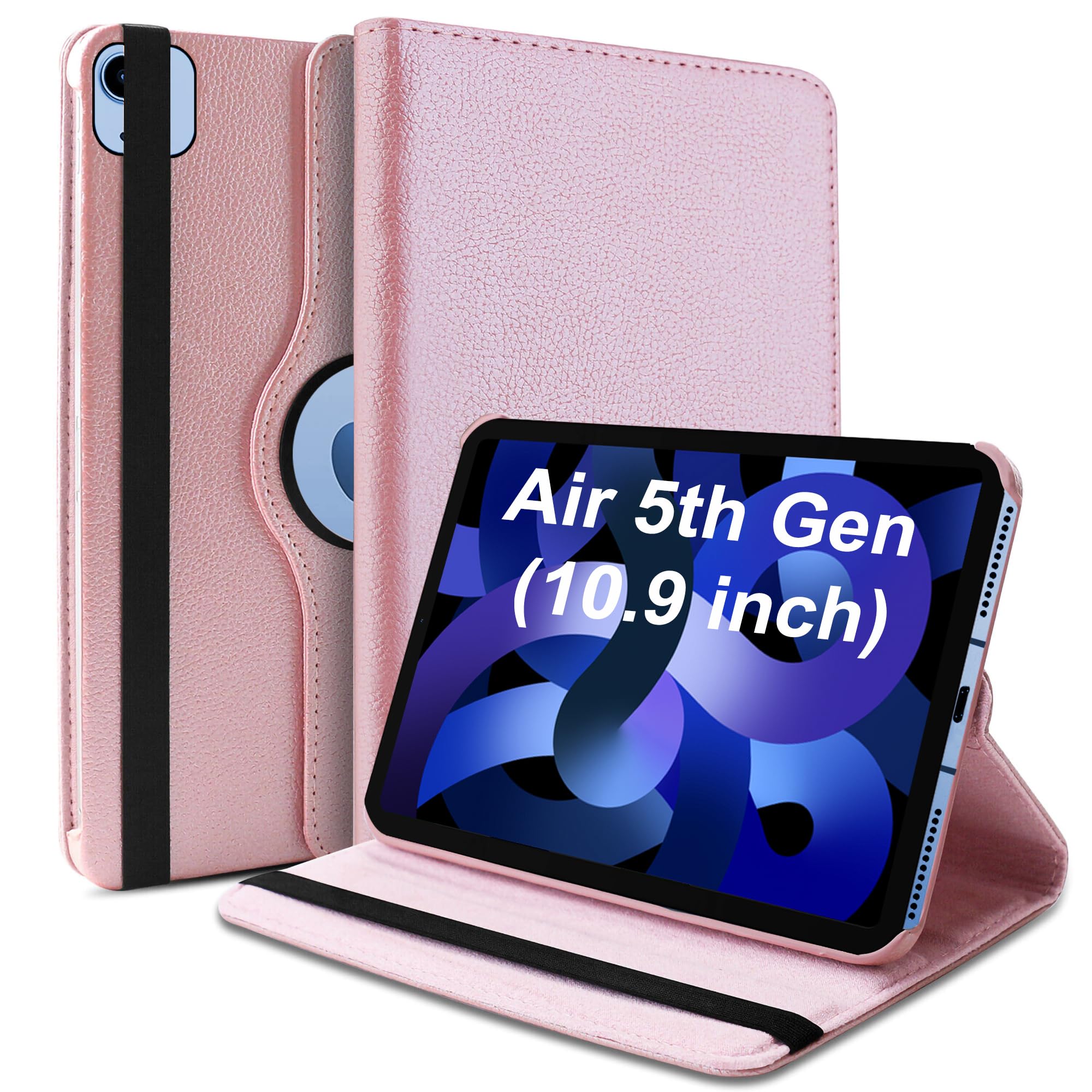 TGK Rotating Cover for iPad Air 5th Gen Cover 10.9 inch (2022), Rose Gold 360 Degree Leather Stand Case (B09WHMKX6H) Amazon Price History, Amazon Price Tracker