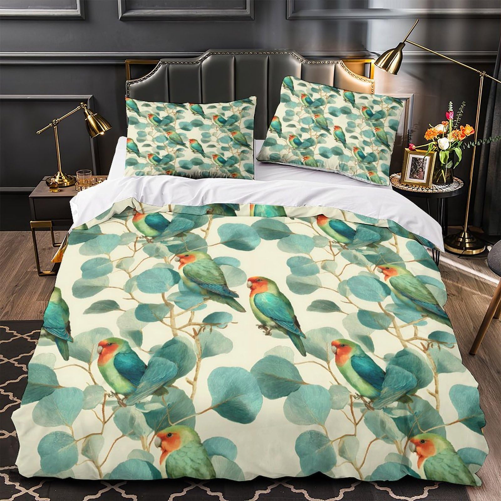 Housse de couette Paris nocturne 220x240 en microfibre pour créer un nid douillet ado et adulte