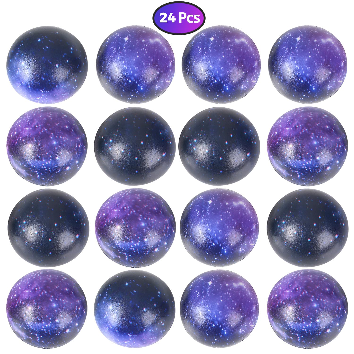 Snapklik.com : Galaxy Stress Balls For Kids - Pack Of 24 Bulk - Squeeze ...