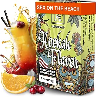 Sex on The Beach Hookah Flavor - 1,76 ounce (50 gram) Non Tobacco Hooka Flavor for your Bowl - Try these Tobacco Free Shisha