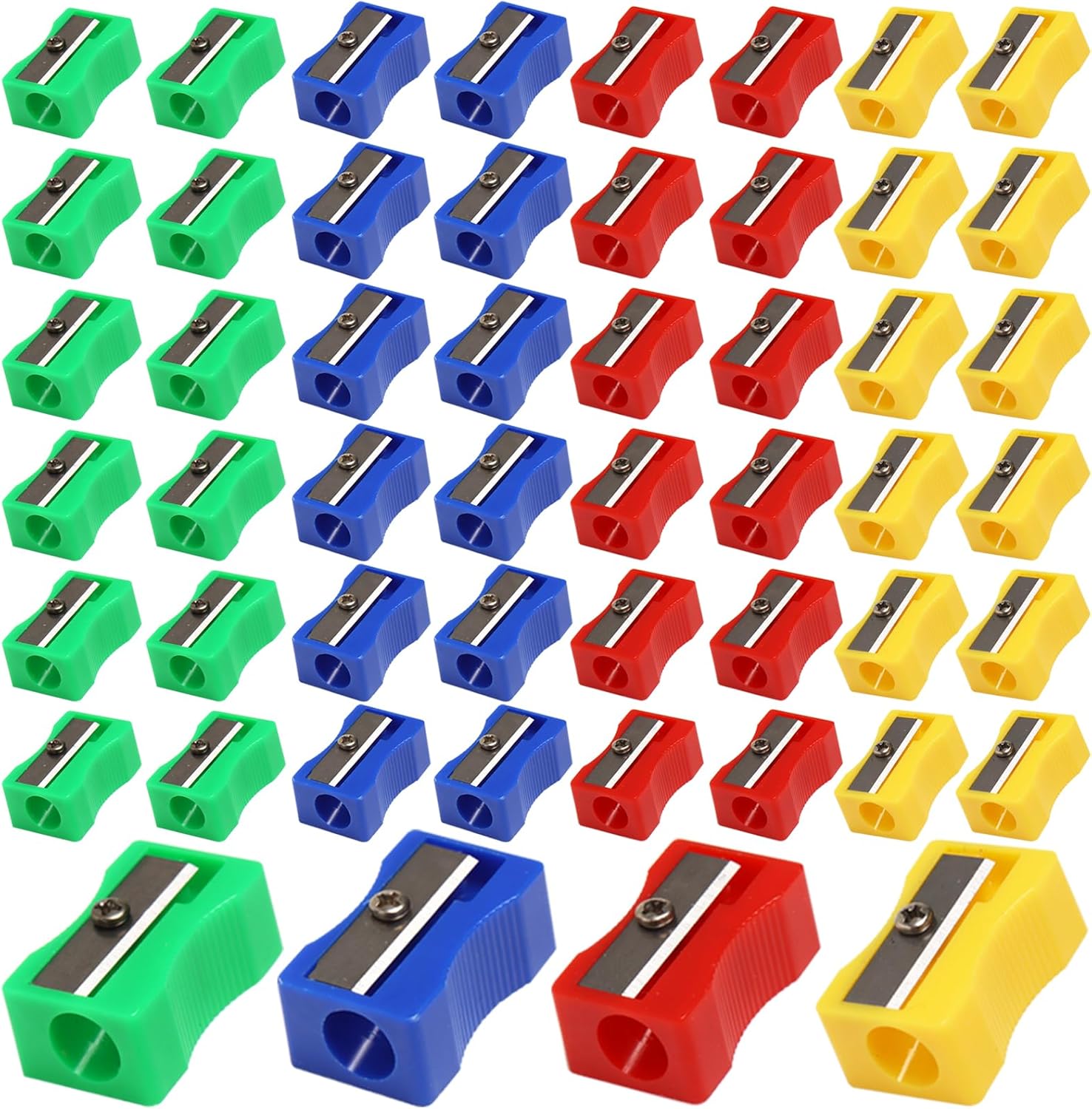 Yzyil 144 Pieces Manual Pencil Sharpeners Colored Pencil