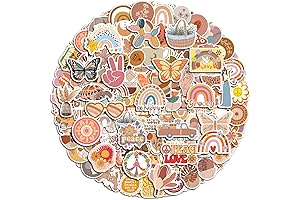 200 Pcs Water Bottle Stickers for Teens: Embellish Your Essentials with Boho Preppy Vibes