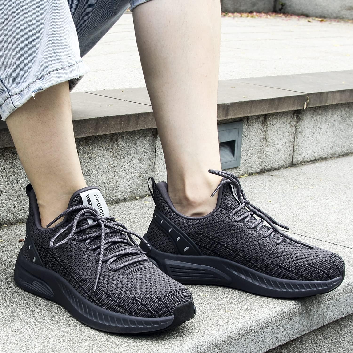 Feethit Women Tennis Running Shoes Walking Shoes Lightweight Casual Sneakers for Travel Gym Work Woman Waitress Nurse - Image 2