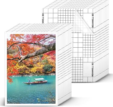50 Pcs Matte Self Adhesive Laminating Sheets, 8.4 x 12.2 Inches Matte Finish Self Sealing Lamination Sheets, Clear Laminating Sheets No Machine Needed Self Sealing Laminate Sheets