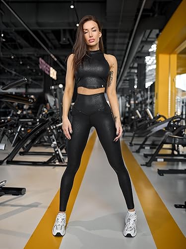 Miniatura 3 de Bona Fide Leggings de cintura alta con control de abdomen para mujer, leggings de entrenamiento para moldear el cuerpo, cintura alta, leggings de