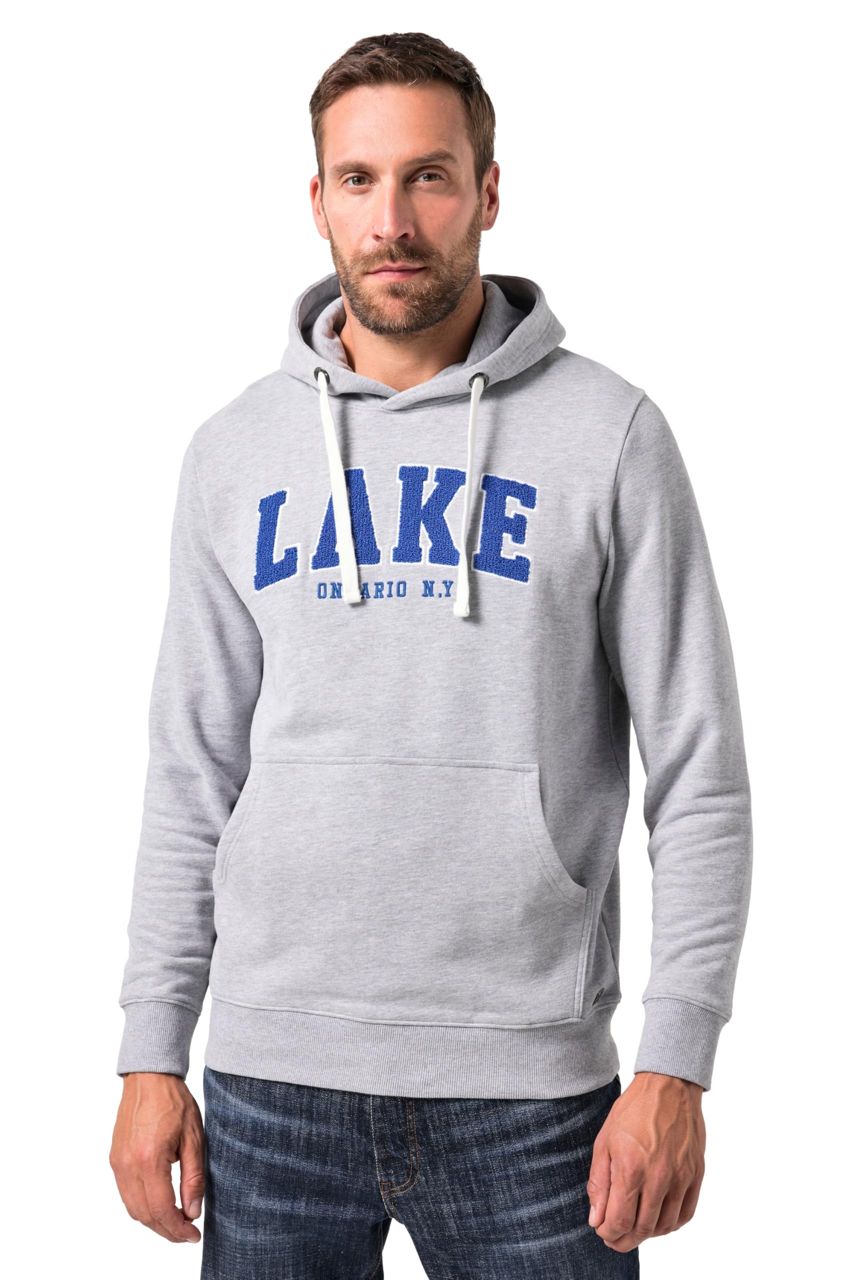 JP 1880 Herren große Größen Übergrößen Menswear L-8XL Hoodie, Kapuzensweater, Badges, Kängurutasche 843110