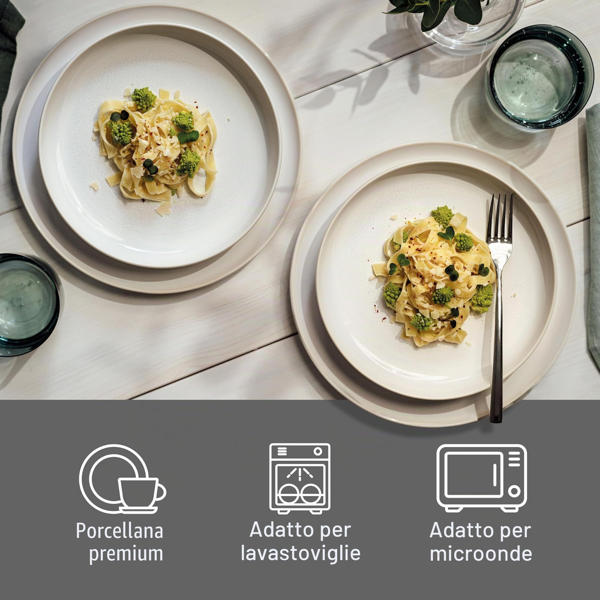 like. by Villeroy & Boch Crafted Cotton servizio da tavola 4 pz.