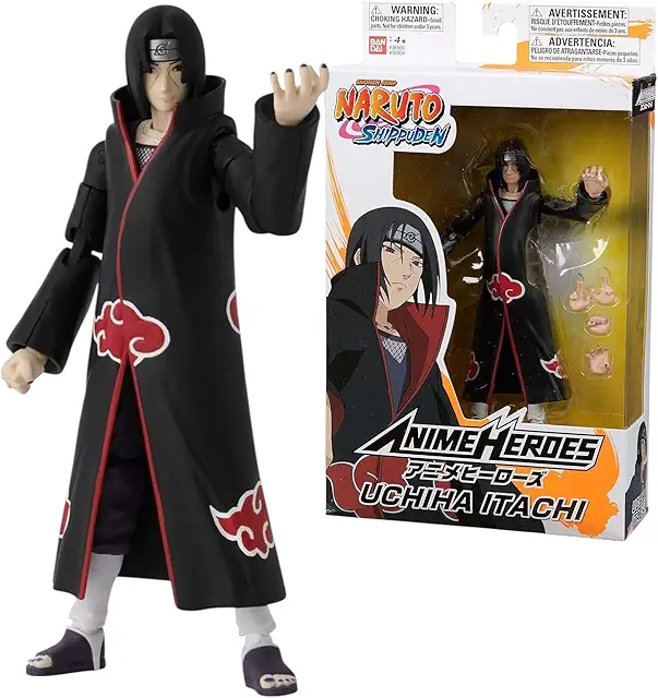 Figurine Itachi Uchiha Naruto Shippuden Anime Heroes 17 cm Bandai