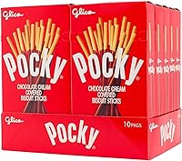Vista 7 de Glico Pocky, palitos de galletas cubiertos de crema y galletas, 9 paquetes individuales, bolsa de 4.57 onzas, caja de exhibición de 5