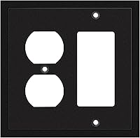 Vista 48 de Henne Bery Placa decorativa de pared con borde moderno, tapa de tomacorriente para cubrir enchufe, aleación de zinc maciza duradera