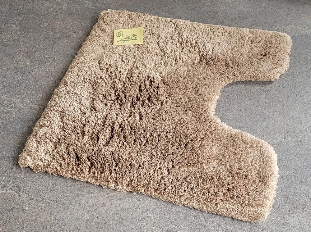 Kleine Wolke 5432254129 WC-Vorleger Bambou, 55 x 55 cm, savannah
