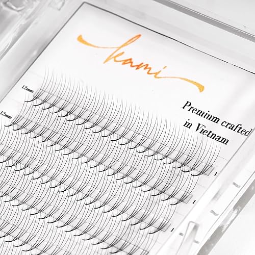 Extensiones de pestañas prefabricadas con bandeja mixta, pestañas de volumen de 3D-10D, rizo CCCCD, grosor de 0.003 in, bandejas de pestañas de