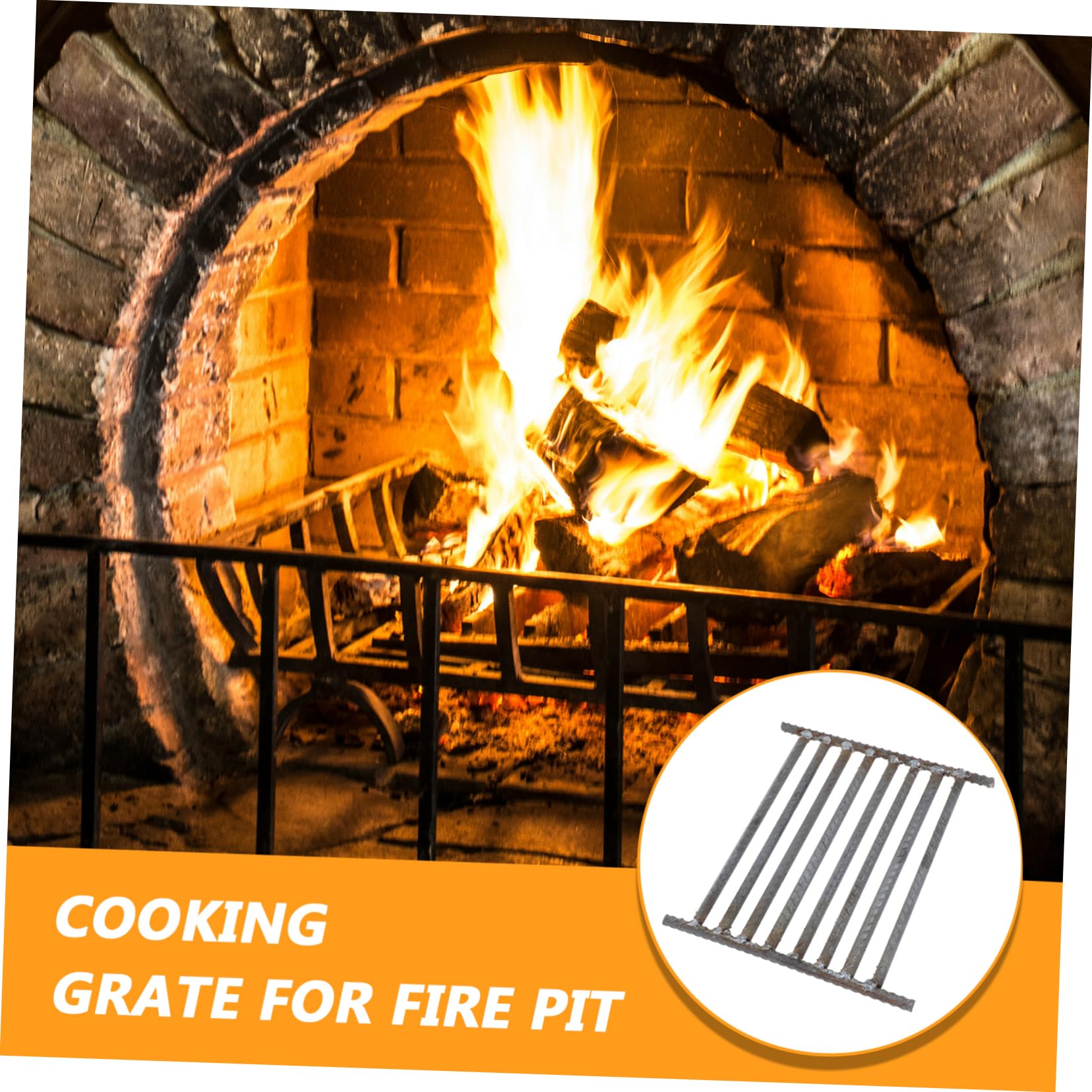 Ersatz Grillrost aus Eisen, 1 Stück, Rostform für Feuerstellen