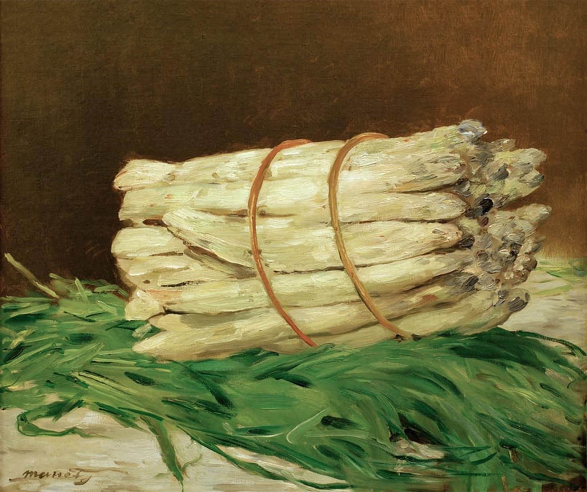 ARTXLXXBN Famous Art Print Poster Vintage Wall Art Botte D’asperges by Edouard Manet Canvas Art Poster for Home Decor 60x90cm