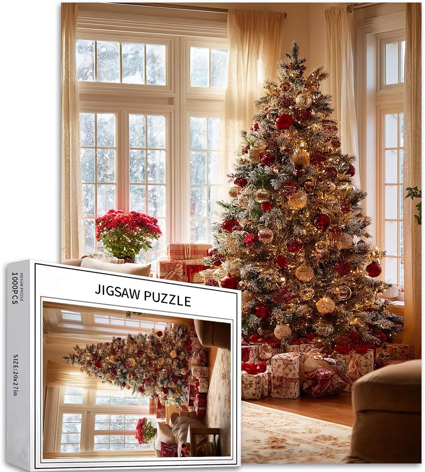 Christmas Tree Decoration 1000 Piece Jigsaw Puzzles for Adults