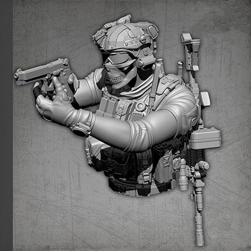 Miniatura 1 de Splindg 1.969in ciencia ficción EE.UU. Commando Resina Figura Busto Modelo sin pintar y sin montar Kit Modelo Miniatura 157X04