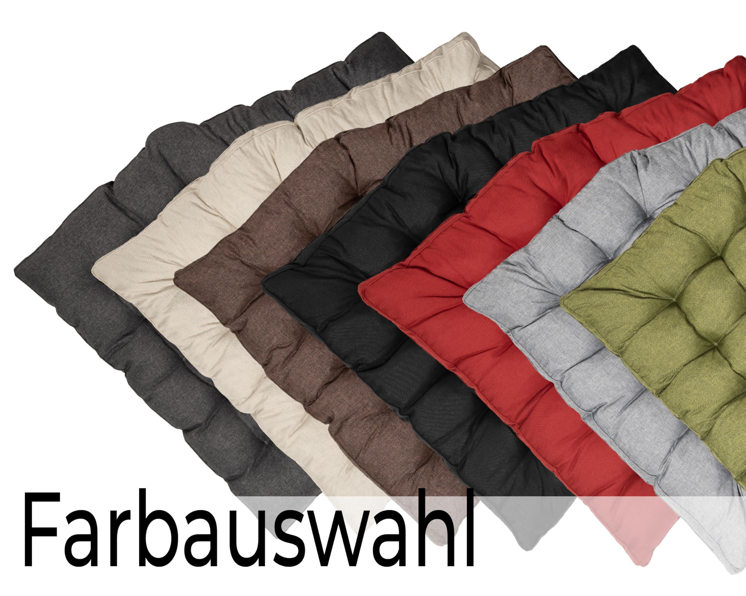 sunnypillow Coussin pour Fauteuil Suspendu – Coussin d’Assise pour Transat, Chaise Oeuf, Fauteuil Balancoire – Housses pour Mobilier de Jardin - 100 x 120 cm - Extérieur, Résistant aux UV - Ecru