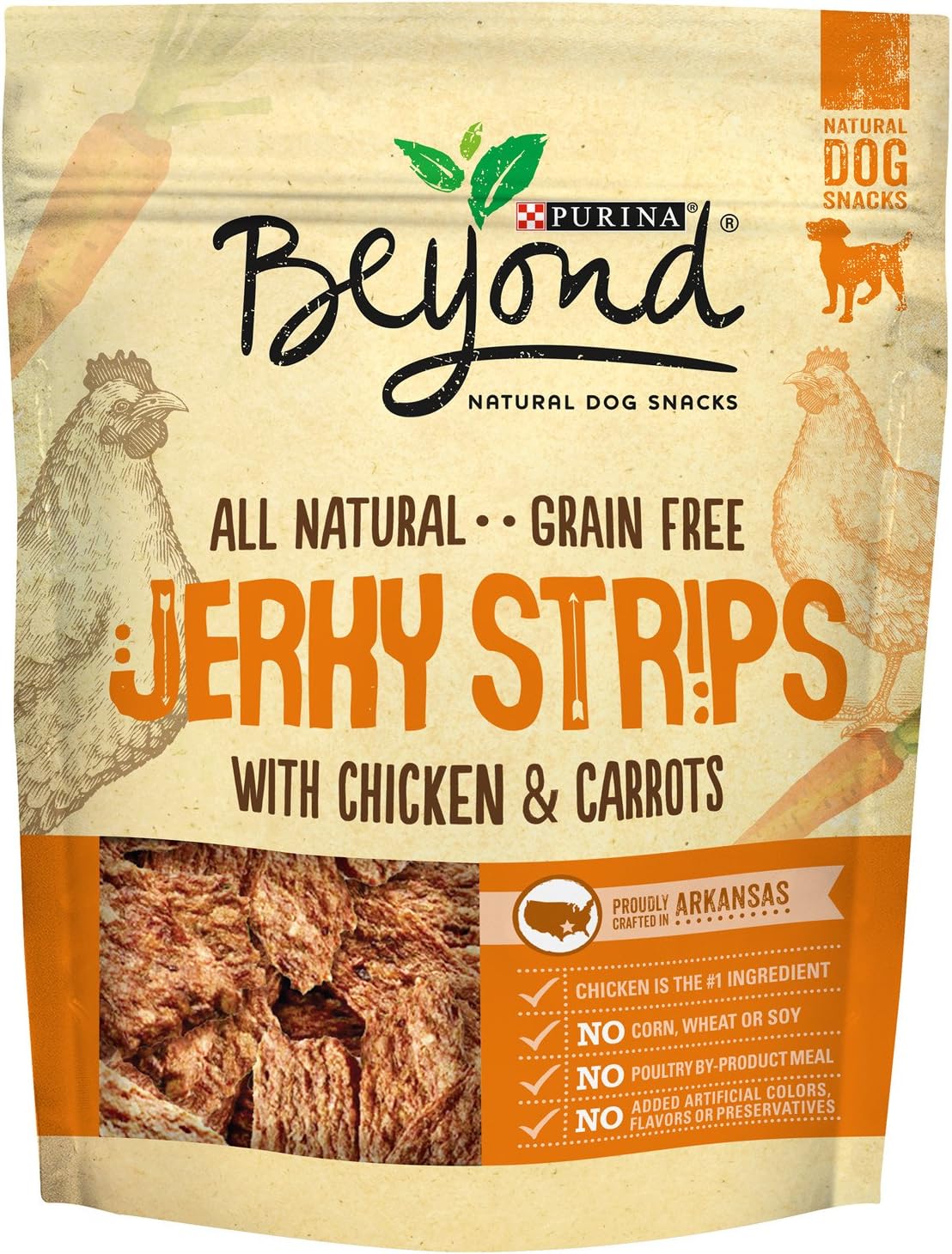Purina Beyond Natural Dog Snack, Jerky Strips With Chicken