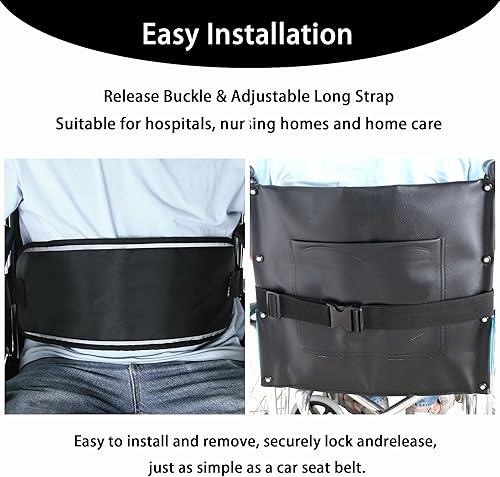 Miniatura 6 de Cinturón de seguridad para silla de ruedas, cinturón fijo para ancianos, bandas restringidas con correas ajustables, arnés de seguridad para