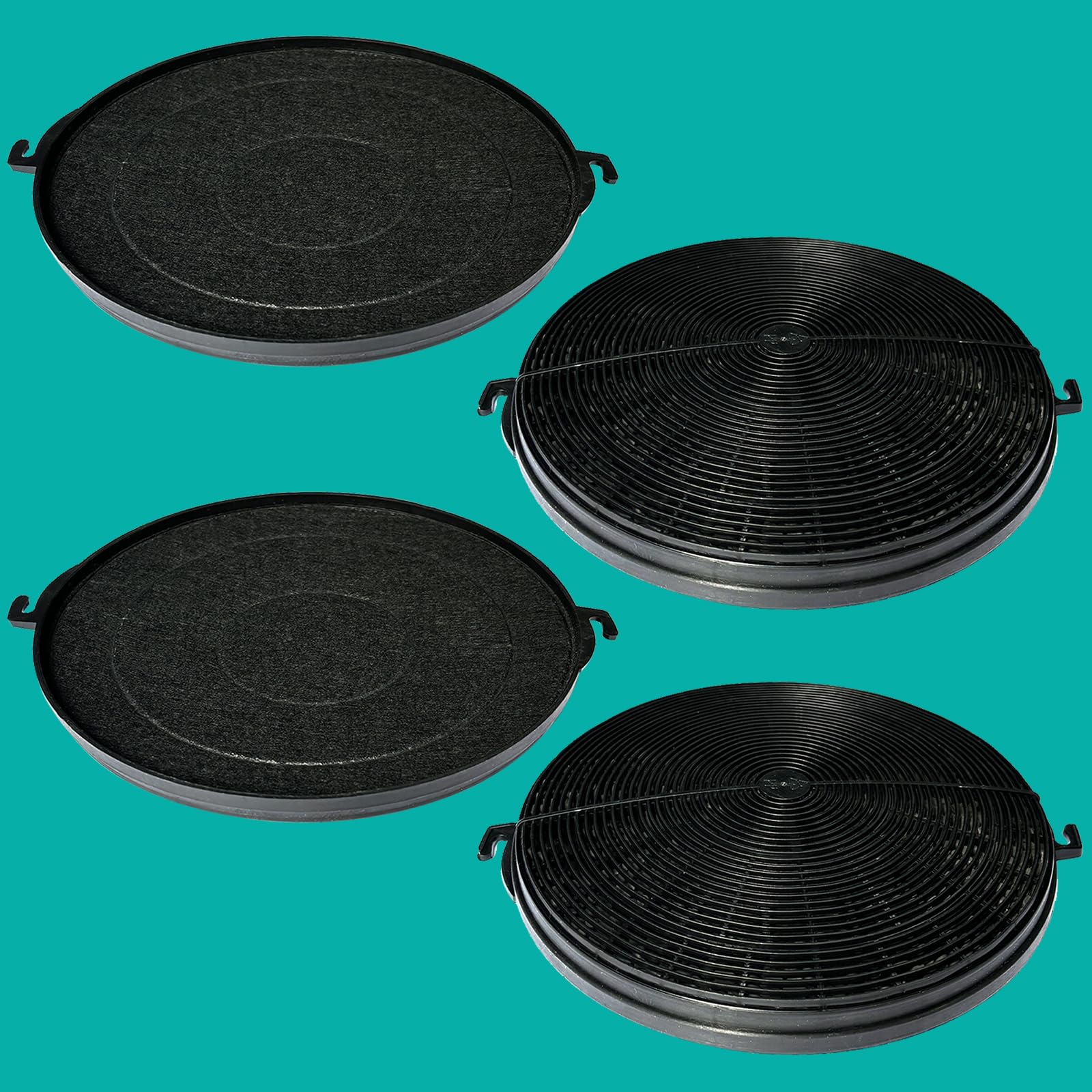CF1-Kohlefilter, kompatibel mit Zline KBCRN-36, KBCRN-42, KBCRN-48, KECRN-36, KN4-48, KE2i-36 und KL2-30 Dunstabzugshaube, 4 Packungen