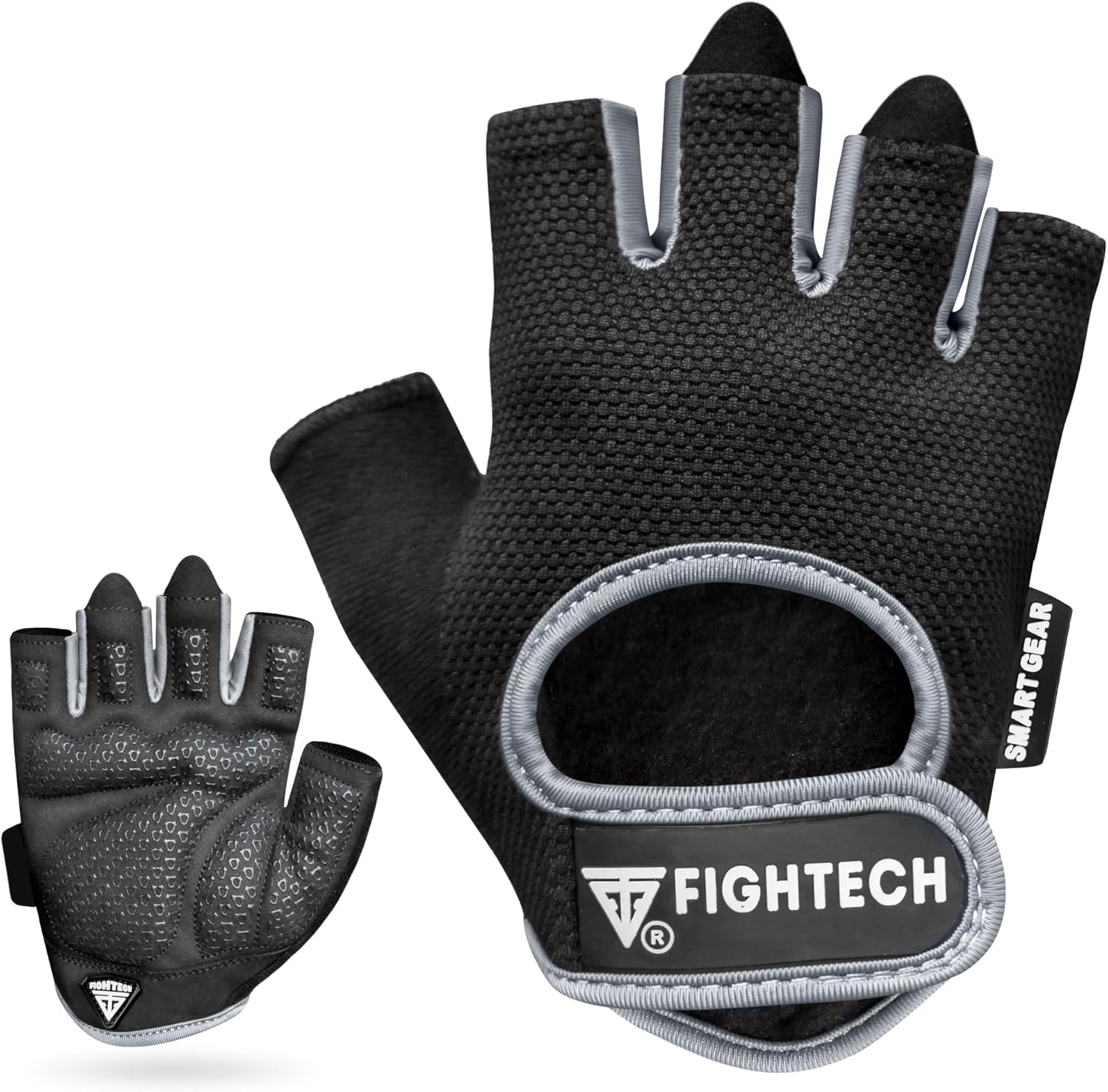 FIGHTECH Workout Gloves for Men and Women, Fingerless Weight Lifting Gloves with Cushioned Palms, Gym Gloves for Exercise Fitness Training Climbing Cycling, Breathable and Lightweight - Image 8