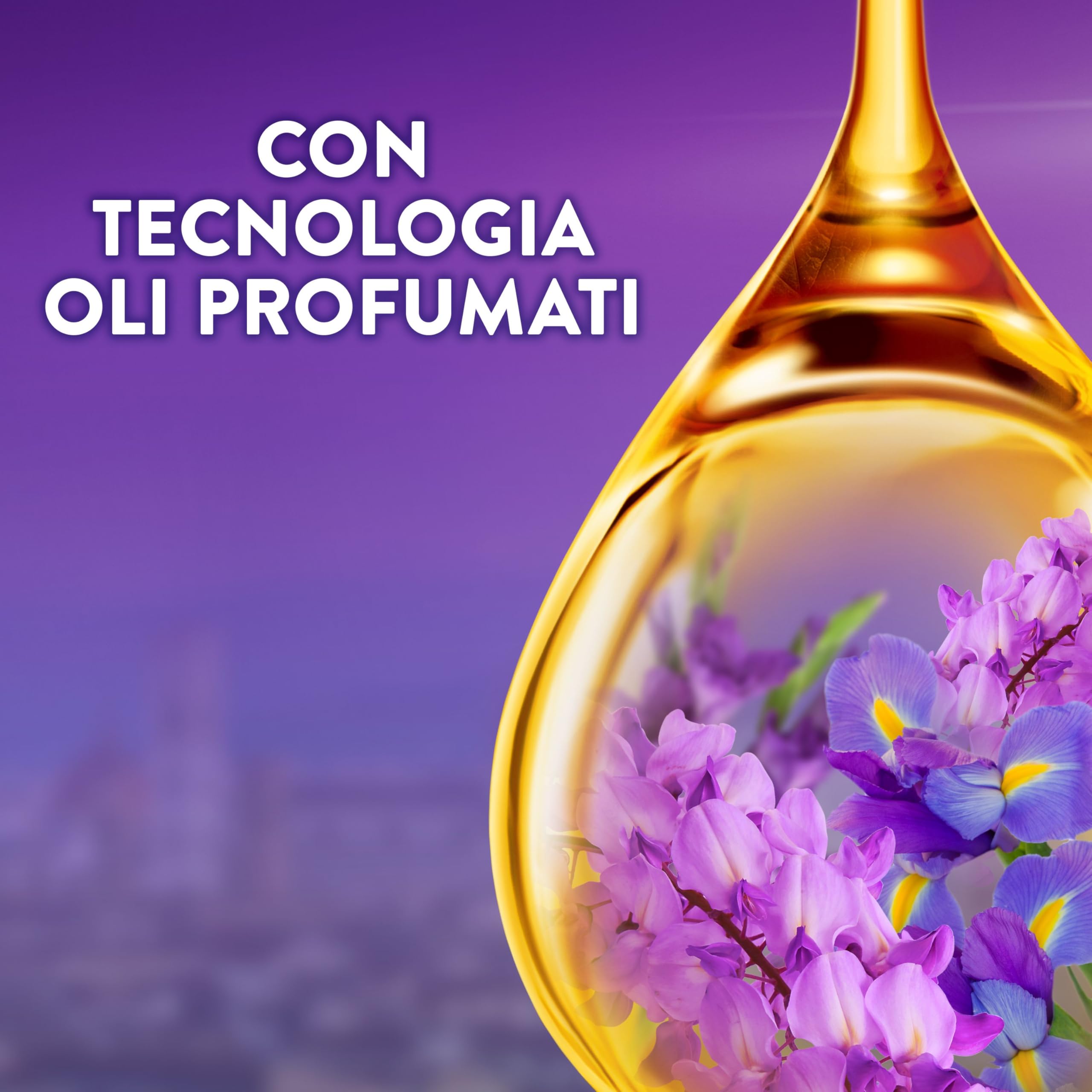 Lenor Ammorbidente Lavatrice Concentrato Essenze d’Italia, 440 Lavaggi (8x55), Firenze, Note Di Iris e Glicine, Profumo autentico di lunga durata