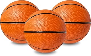 Botabee | 5" Mini Basketball Balls - Small Inflatable Balls for Boys and Toddler - Toy Accessories Gifts for Mini Hoop Games - PVC Made - Suitable for Bedroom, Play Room, Indoor/Outdoor Play (3 Pack)